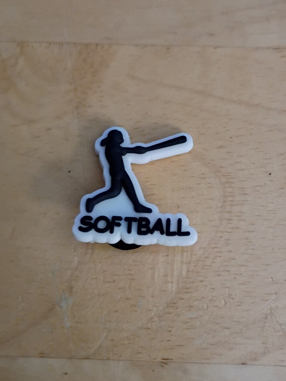 10 for $10 Jibbitz Croc Charms - Softball Sports Player w/ Bat - New Shoe Charm - Picture 1 of 1
